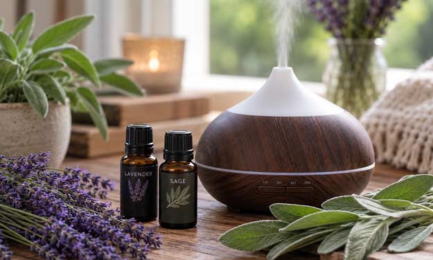 Lavender Sage Essential Oils and Using This Blend in a Diffuser