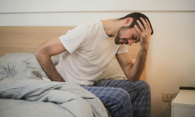 Man Sick with Norovirus.