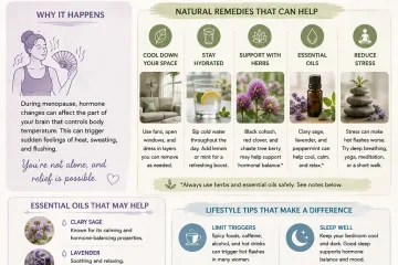 Natural Home Remedies for Hot Flashes Reference Card